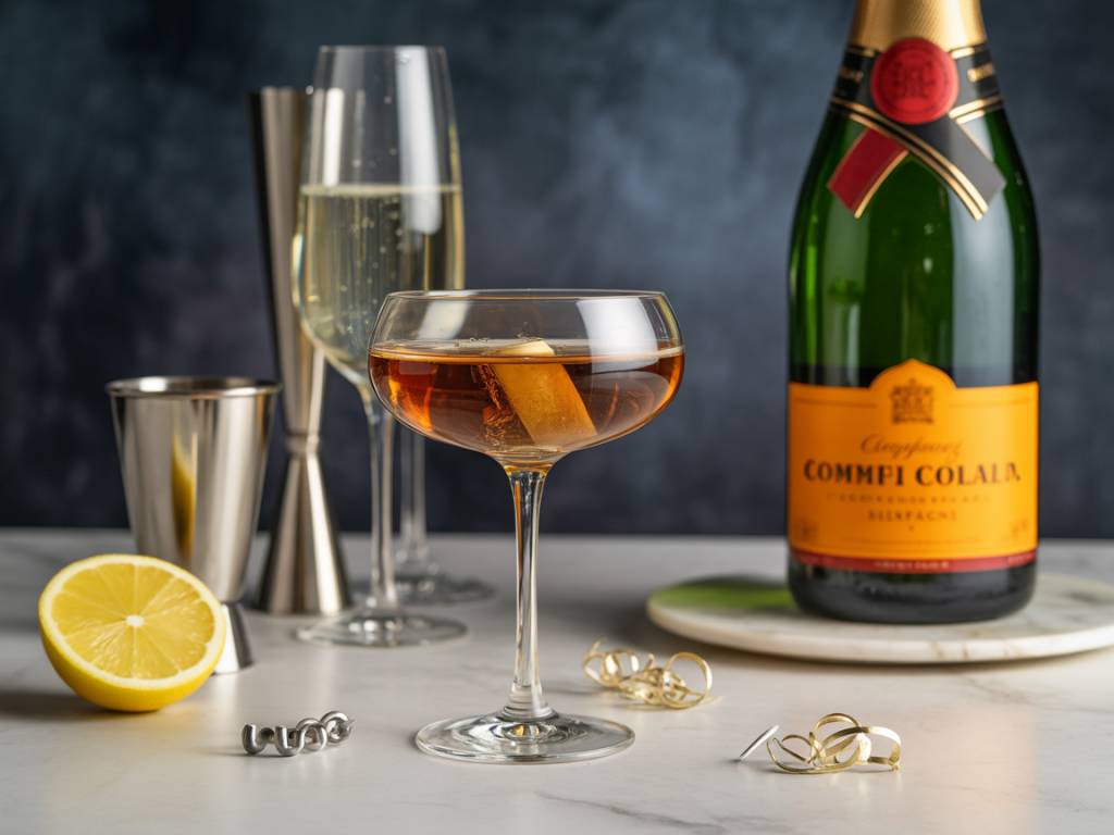 How to mix a cognac and champagne cocktail for celebrations