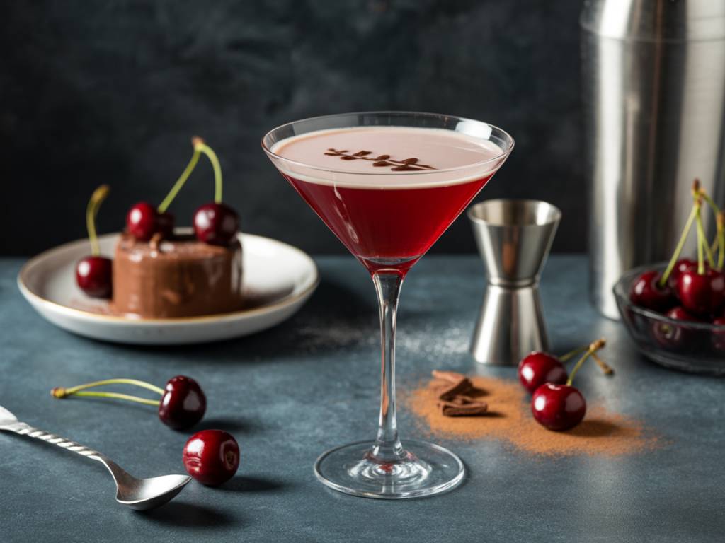 Cherry chocolate martini recipes for dessert-inspired cocktails